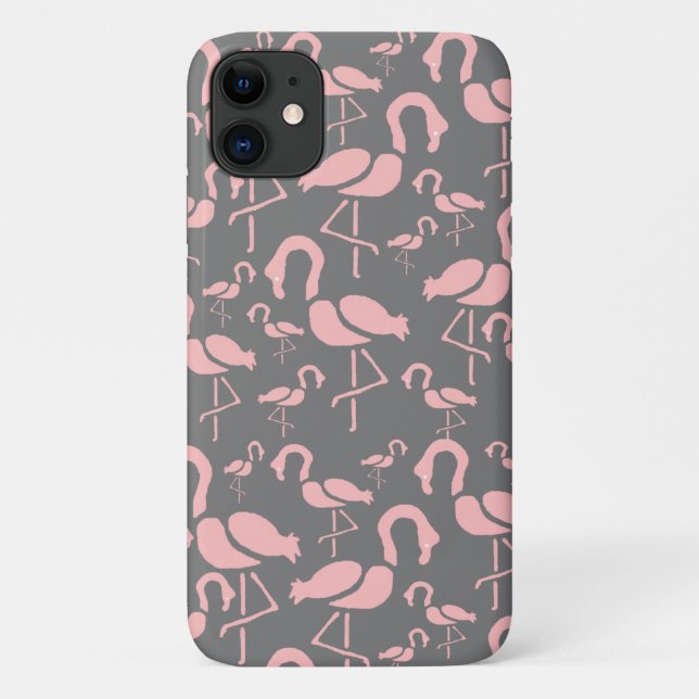 Capa Para iPhone 11 Brincadeira Rosa Flamingo (Verso)
