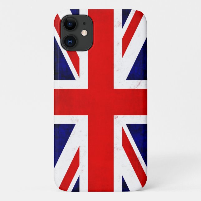 Capa Para iPhone 11 British Union Jack Flag (Verso)