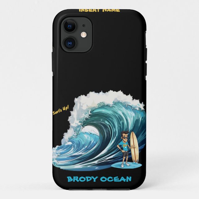 Capa Para iPhone 11 Brody Ocean Wavecrest (Verso)