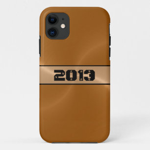 Capa Para iPhone 11 Bronze de aço brilhante sem manchas