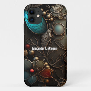 Capa Para iPhone 11 Bronze Dreamlike e Azure Metal