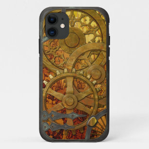 Capa Para iPhone 11 Bronze e iPhone de bronze 5 de Steampunk