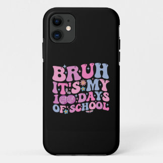 Capa Para iPhone 11 Bruh, são os meus 100 dias de Disco de Borboleta E
