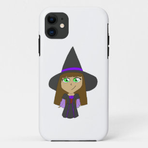 Capa Para iPhone 11 bruxa chibi