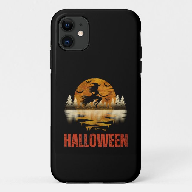 CAPA PARA iPhone 11 BRUXA DA NOITE DE HALLOWEEN (Verso)