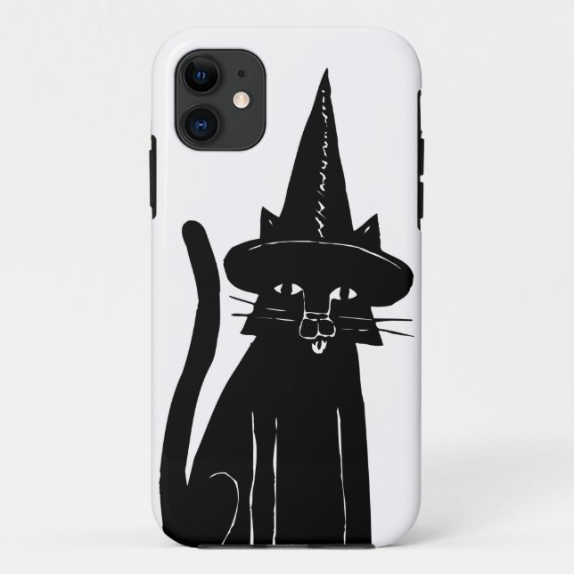 Capa Para iPhone 11 Bruxa Gata (Verso)