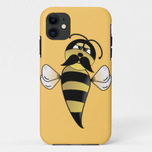 Capa Para iPhone 11 Bumble Bee com bigode