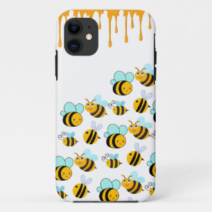 Capa Para iPhone 11 Bumblebes e Mel branco