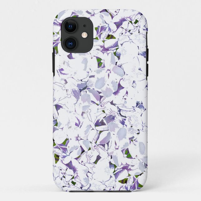 Capa Para iPhone 11 Buquê de flores de aquarelas de híbridos. (Verso)