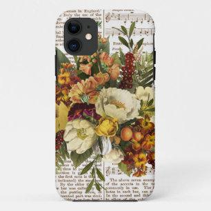 Capa Para iPhone 11 Buquê do Ouro Vintage