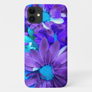 Capa Para iPhone 11 Buquê roxo N Turquesa