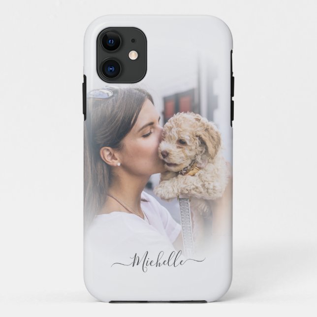 Capa Para iPhone 11 Ca do iPhone Personalizado Moderno com Gradiente B (Verso)
