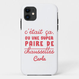 Capa Para iPhone 11 Ça ou une paire de chaussettes