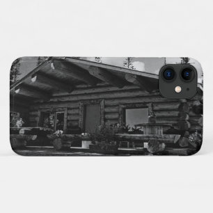 Capa Para iPhone 11 Cabana de madeira moderna do Alasca vintage EUA Al