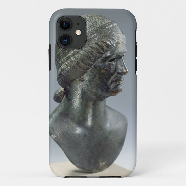 Capa Para iPhone 11 Cabeça de bronze de uma mulher, identificada às (Verso)