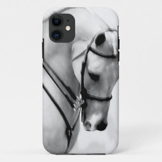 Capa Para iPhone 11 Cabeça de cavalo branco bonita
