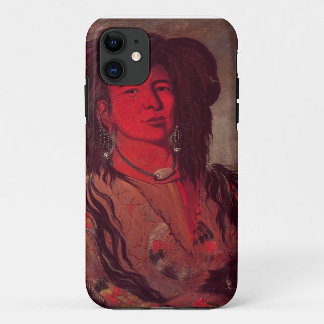Capa Para iPhone 11 Cabeça de Kate um chifre (óleo em canvas) (Verso)