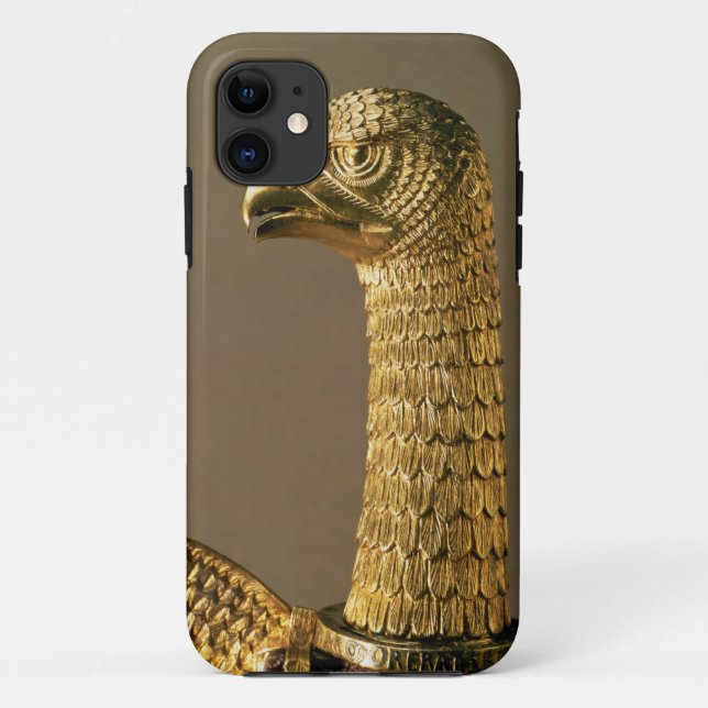Capa Para iPhone 11 Cabeça de uma águia, detalhe de ornamenta do (Verso)