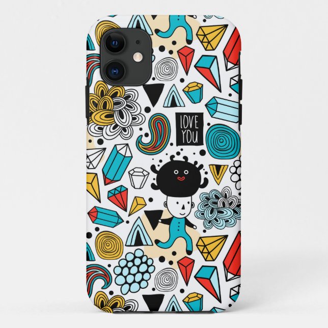 Capa Para iPhone 11 Cabeça louca (Verso)