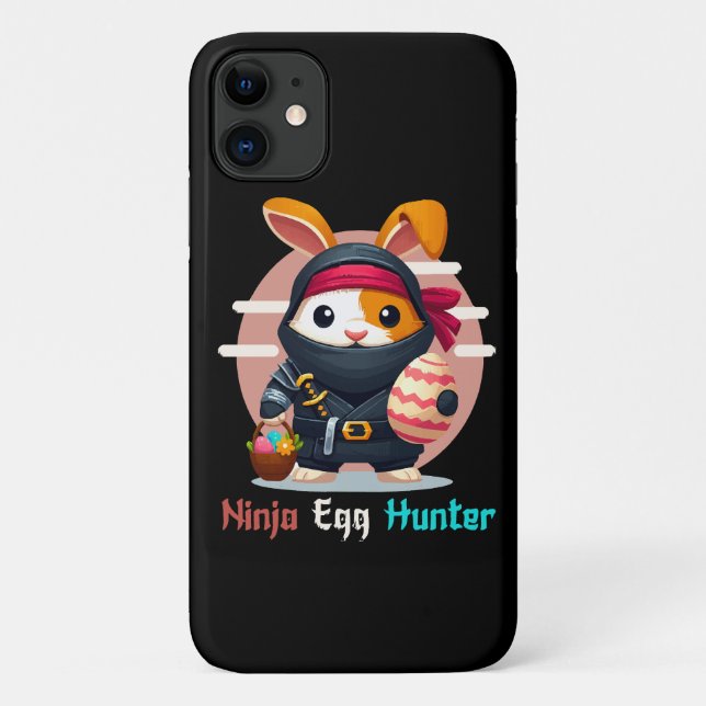 Capa Para iPhone 11 Caçador de Ovos Ninja (Verso)