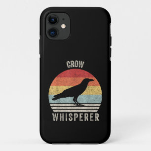 Capa Para iPhone 11 Cacarejador de Corvos Retro Fã de Pássaros Engraça