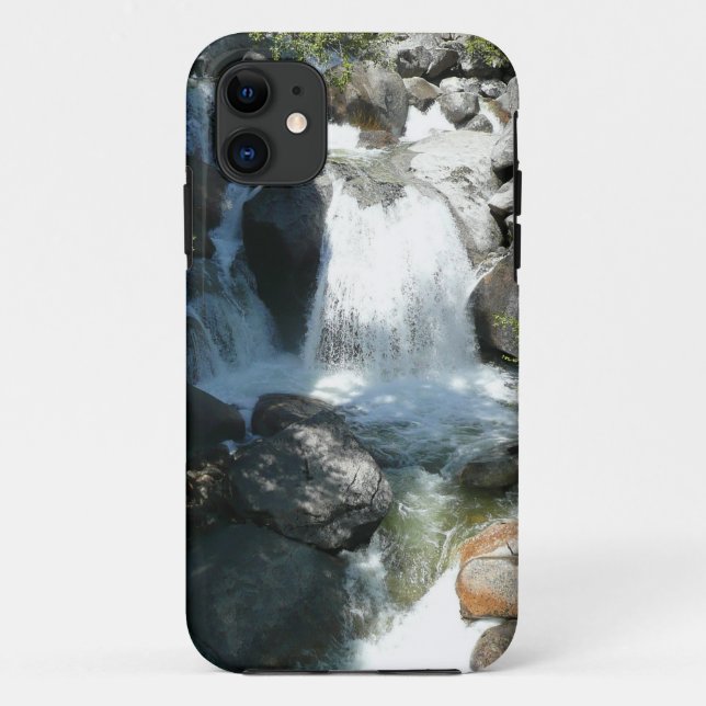 Capa Para iPhone 11 Cachoeira Cascade em Yosemite National Park (Verso)