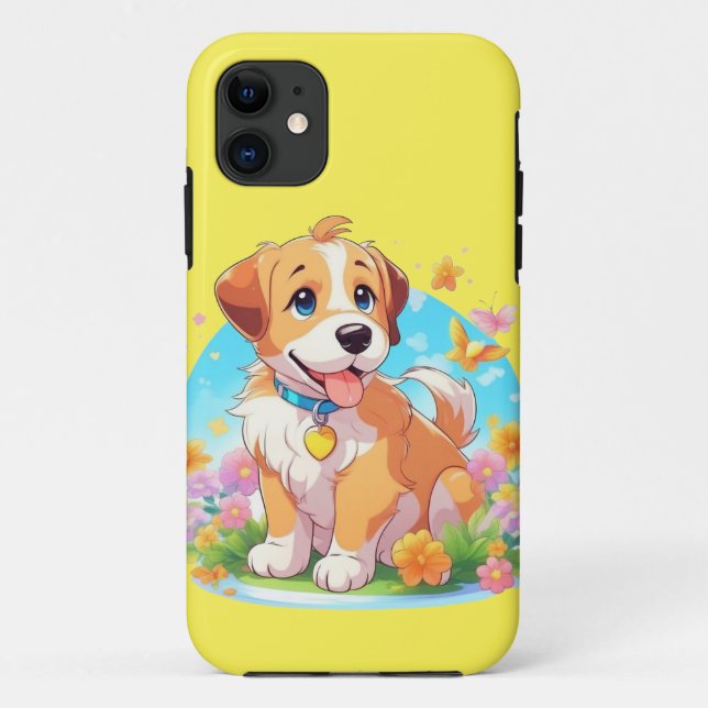 Capa Para iPhone 11 Cachorro Cachorro (Verso)