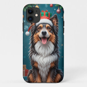 Capa Para iPhone 11 Cachorro com uma expressão vibrante e amigável