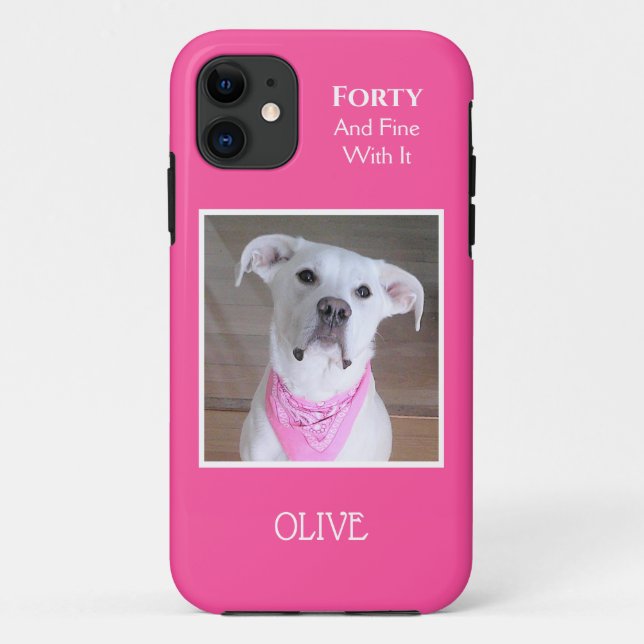 Capa Para iPhone 11 Cachorro Confiante Bonito Com Olhos Molhados Quare (Verso)