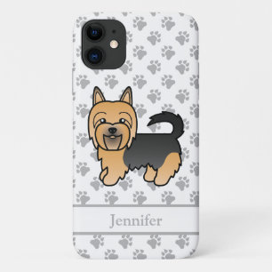 Capa Para iPhone 11 Cachorro De Cartoons De Coroa Azul E Tan Australia