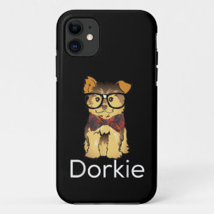 Capa Para iPhone 11 Cachorro Engraçado Dorkie Dorky Yorkie
