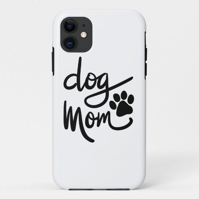 Capa Para iPhone 11 Cachorro Engraçado Mãe (Verso)