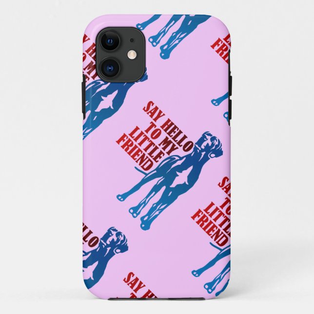 Capa Para iPhone 11 Cachorro pequeno, grande amigo (Verso)