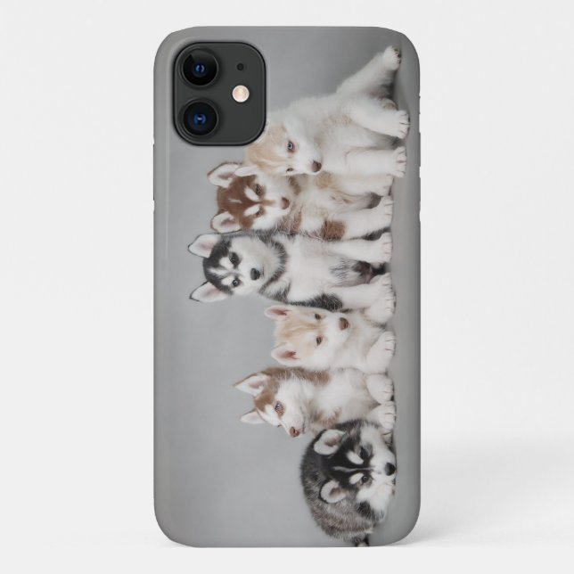 Capa Para iPhone 11 cachorros roucos (Verso)