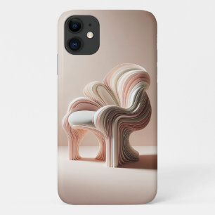 Capa Para iPhone 11 Cadeira de Escultura Paramétrica Minimalista - Est