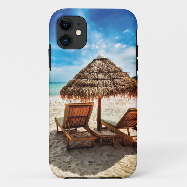 Capa Para iPhone 11 Cadeiras de solteiro no travesseiro decorativo de  (Verso)