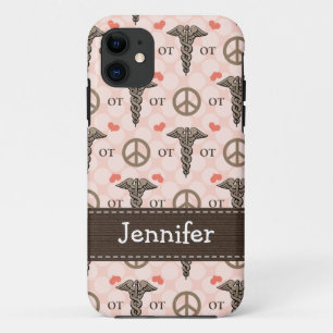 Capa Para iPhone 11 Caduceus da terapia ocupacional OT