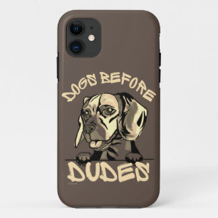 Capa Para iPhone 11 CÃES ANTES DE RAPAZES, presente de beagle engraç
