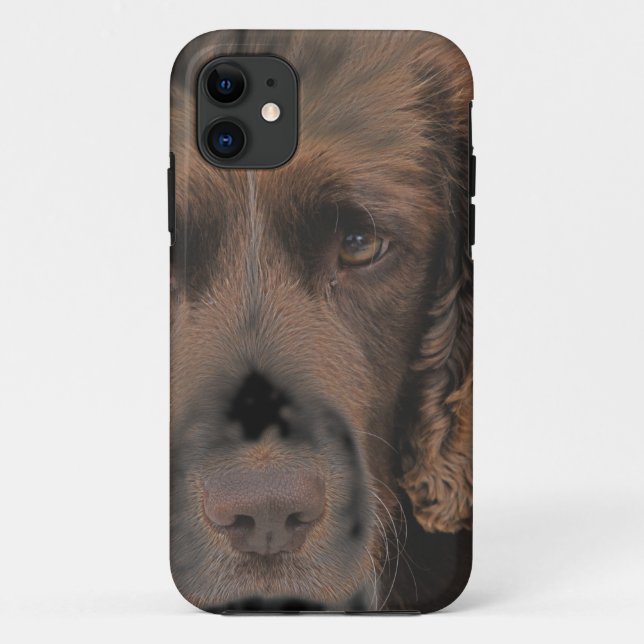 Capa Para iPhone 11 Cães Springer Inglês (Verso)