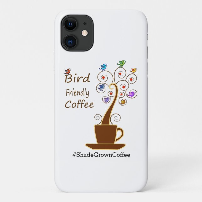 Capa Para iPhone 11 Café Amigo das Aves (Verso)
