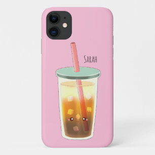 Capa Para iPhone 11 Café Físico De Caramelo Com Magneta De Espuma