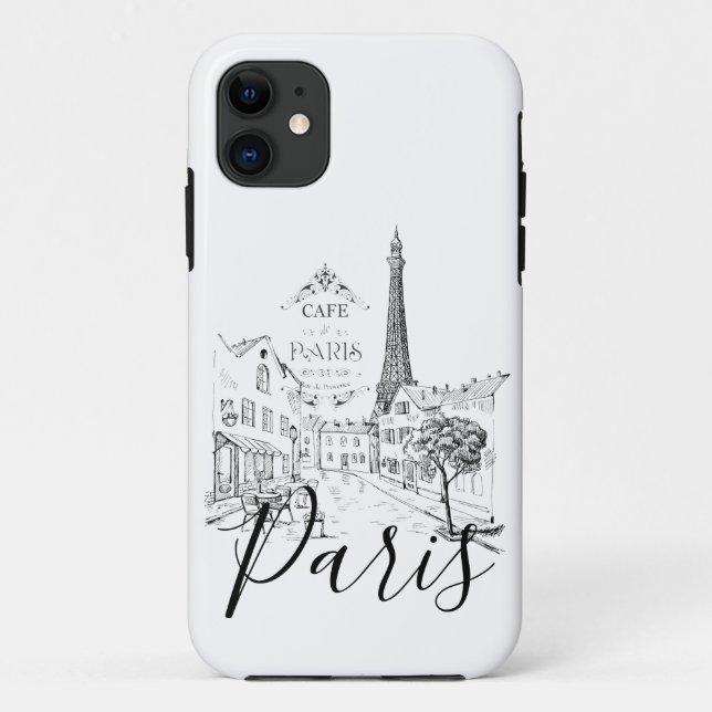 Capa Para iPhone 11 Cafe Paris (Verso)