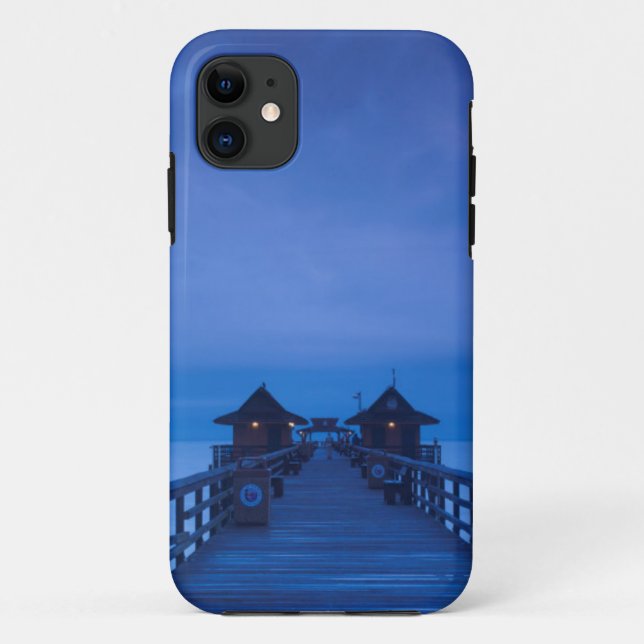 Capa Para iPhone 11 Cais de Nápoles, amanhecer (Verso)