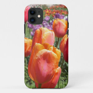Capa Para iPhone 11 Caixa alaranjada do iPhone 5 das tulipas