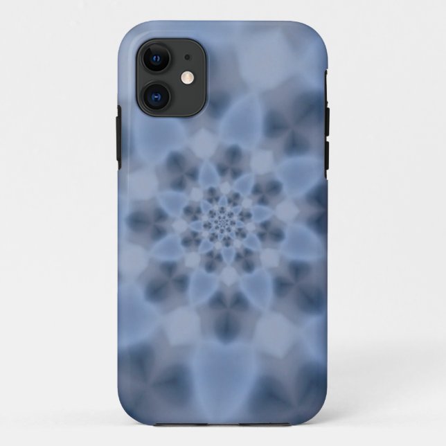 Capa Para iPhone 11 Caixa azul sonhadora do iPhone 5 do caleidoscópio (Verso)