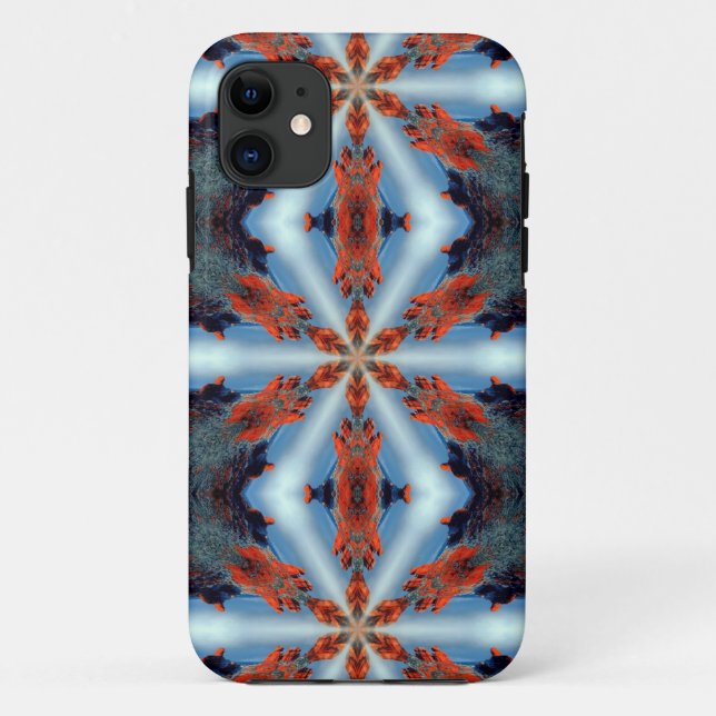 Capa Para iPhone 11 caixa branca de ressalto (Verso)