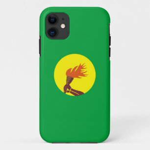 Capa Para iPhone 11 caixa da bandeira de país de zaire Congo