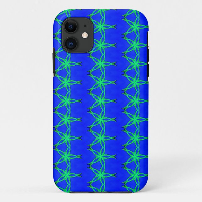 Capa Para iPhone 11 caixa de cauda da sereia geométrica (Verso)