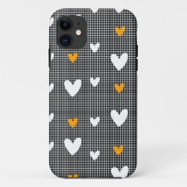 Capa Para iPhone 11 Caixa de Fundo Corações Verificado