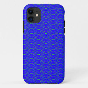 Capa Para iPhone 11 Caixa de ondas azuis